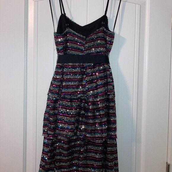 Modcloth Glistening Rainbows Sequin Mini Dress UK 8 / US 4 - Picture 7 of 8